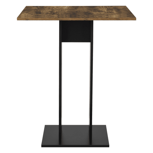 Mesa de jantar quadrada para cozinha sala 78 cm preto marrom 03_0006124