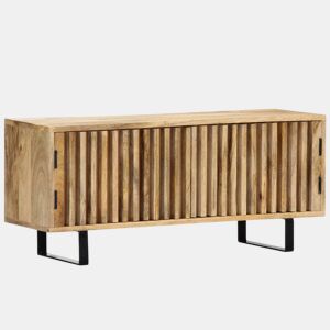 Móvel de TV Buffet de TV design prático 90 cm madeira de mangueira maciça 2502020