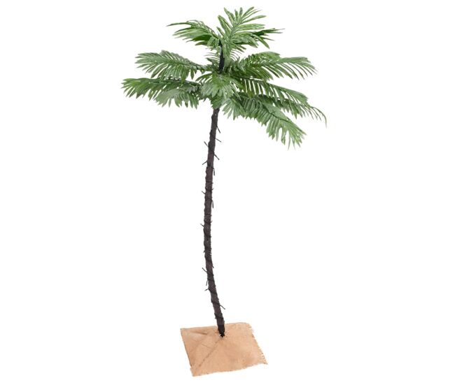 Palmera artificial con 88 led blanco cálido 150 cm