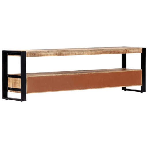 Prático móvel de buffet para TV de design em madeira de mangueira maciça de 150 cm 2502013