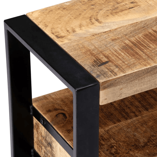 Prático móvel de buffet para TV de design em madeira de mangueira maciça de 150 cm 2502013