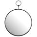 Max Home Espejo pared ovalado con marco y enganche metal 35x2 Max Home Espejo pared ovalado con marco y enganche metal 35x2 Negro