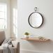 Max Home Espejo pared ovalado con marco y enganche metal 35x2 Max Home Espejo pared ovalado con marco y enganche metal 35x2 Negro