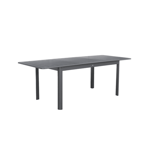 Mesa de jardim extensível em alumínio, 6 lugares, Seattle, Antracite, 218.5x89x75 cm