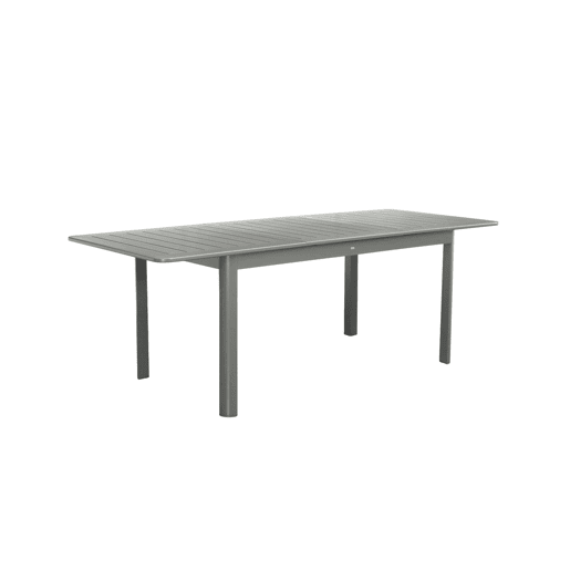Mesa de jardim extensível em alumínio, 6 lugares, Seattle, Verde caqui, 218.5x89x75 cm