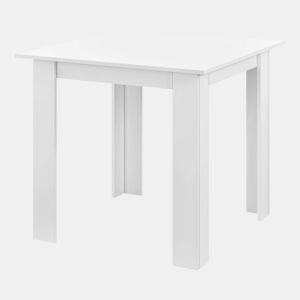 Mesa quadrada para 4 pessoas para sala de jantar cozinha sala 80 cm branca 03_0006232
