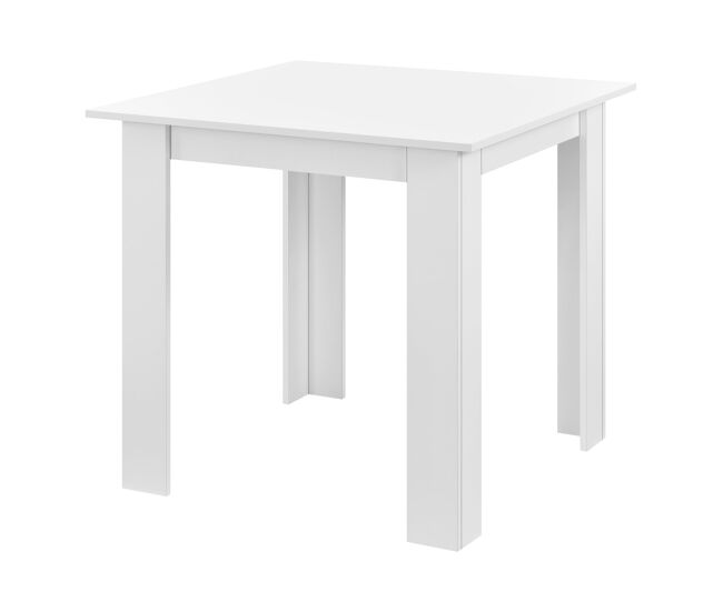 Mesa cuadrada para 4 personas para comedor cocina salón 80 cm blanco 03_0006232