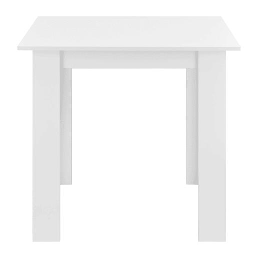 Mesa quadrada para 4 pessoas para sala de jantar cozinha sala 80 cm branca 03_0006232