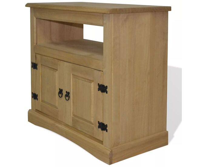 Mueble TV buffet TV diseño práctico pino mexicano gama corona 80 cm 2502212