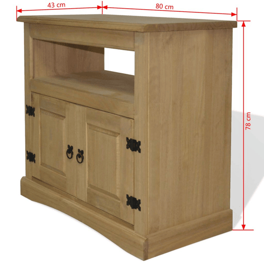 Móvel de TV Buffet de TV design prático pinho mexicano faixa corona 80 cm 2502212