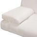 Sofá cama ajustable con dos almohadas de piel sintética Sofá cama ajustable con dos almohadas de piel sintética Blanco