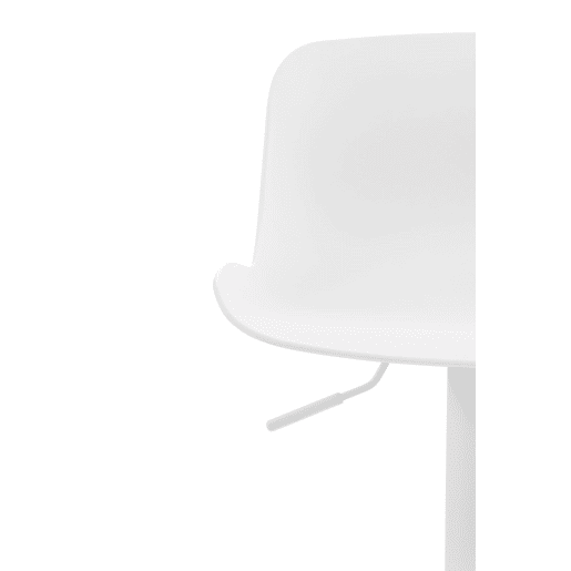 Conjunto de 2 banquetas giratórias de design contemporâneo em polipropileno branco 10_0001025