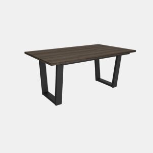 Mesa Sala de jantar, Mesa Cozinha, 167x90x74cm, para 8 pessoas, móveis de sala de jantar, estilo industrial, carvalho escuro