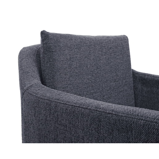 Conjunto de 6 cadeiras de jantar modernas e confortáveis u200Bu200Bem tecidotêxtil cinza escuro 04_0000670