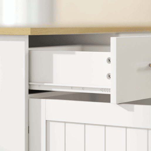 HOMCOM Ilha de Cozinha com Rodas, Tampo Dobrável, Carrinho de Cozinha com 2 Portas de Fecho Suave, Tabuleiro Removível de 3 Níveis, 2 Gavetas, Porta-Toalhas, Porta-Especiarias, Branco HOMCOM Ilha de Cozinha com Rodas, Tampo Dobrável, Carrinho de Cozinha com 2 Portas de Fecho Suave, Tabuleiro Removível de 3 Níveis, 2 Gavetas, Porta-Toalhas, Porta-Especiarias, Branco