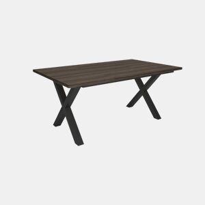 Mesa Sala de jantar, Mesa Cozinha, 167x90x74cm, para 8 pessoas, móveis de sala de jantar, estilo industrial, carvalho escuro