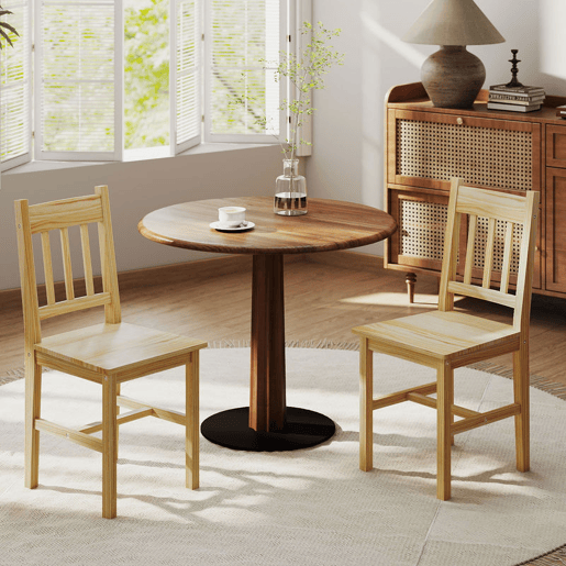 HOMCOM Conjunto de 2 Cadeiras de Sala de Jantar Cadeira de Cozinha com Encosto de Ripas Estrutura de Madeira de Pinho para Sala de Jantar Restaurante Carga Máxima 120 kg 41x46,5x85,5 cm Madeira HOMCOM Conjunto de 2 Cadeiras de Sala de Jantar Cadeira de Cozinha com Encosto de Ripas Estrutura de Madeira de Pinho para Sala de Jantar Restaurante Carga Máxima 120 kg 41x46,5x85,5 cm Madeira
