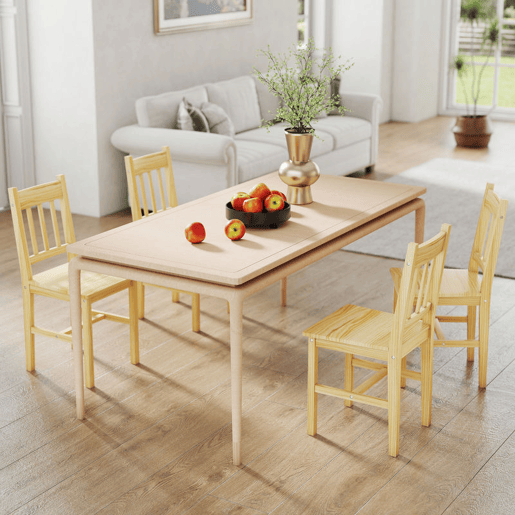 HOMCOM Conjunto de 2 Cadeiras de Sala de Jantar Cadeira de Cozinha com Encosto de Ripas Estrutura de Madeira de Pinho para Sala de Jantar Restaurante Carga Máxima 120 kg 41x46,5x85,5 cm Madeira HOMCOM Conjunto de 2 Cadeiras de Sala de Jantar Cadeira de Cozinha com Encosto de Ripas Estrutura de Madeira de Pinho para Sala de Jantar Restaurante Carga Máxima 120 kg 41x46,5x85,5 cm Madeira