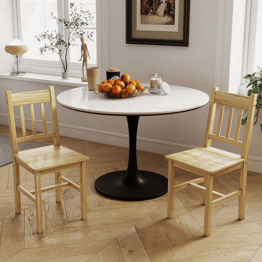 HOMCOM Conjunto de 2 Cadeiras de Sala de Jantar Cadeira de Cozinha com Encosto de Ripas Estrutura de Madeira de Pinho para Sala de Jantar Restaurante Carga Máxima 120 kg 41x46,5x85,5 cm Madeira HOMCOM Conjunto de 2 Cadeiras de Sala de Jantar Cadeira de Cozinha com Encosto de Ripas Estrutura de Madeira de Pinho para Sala de Jantar Restaurante Carga Máxima 120 kg 41x46,5x85,5 cm Madeira