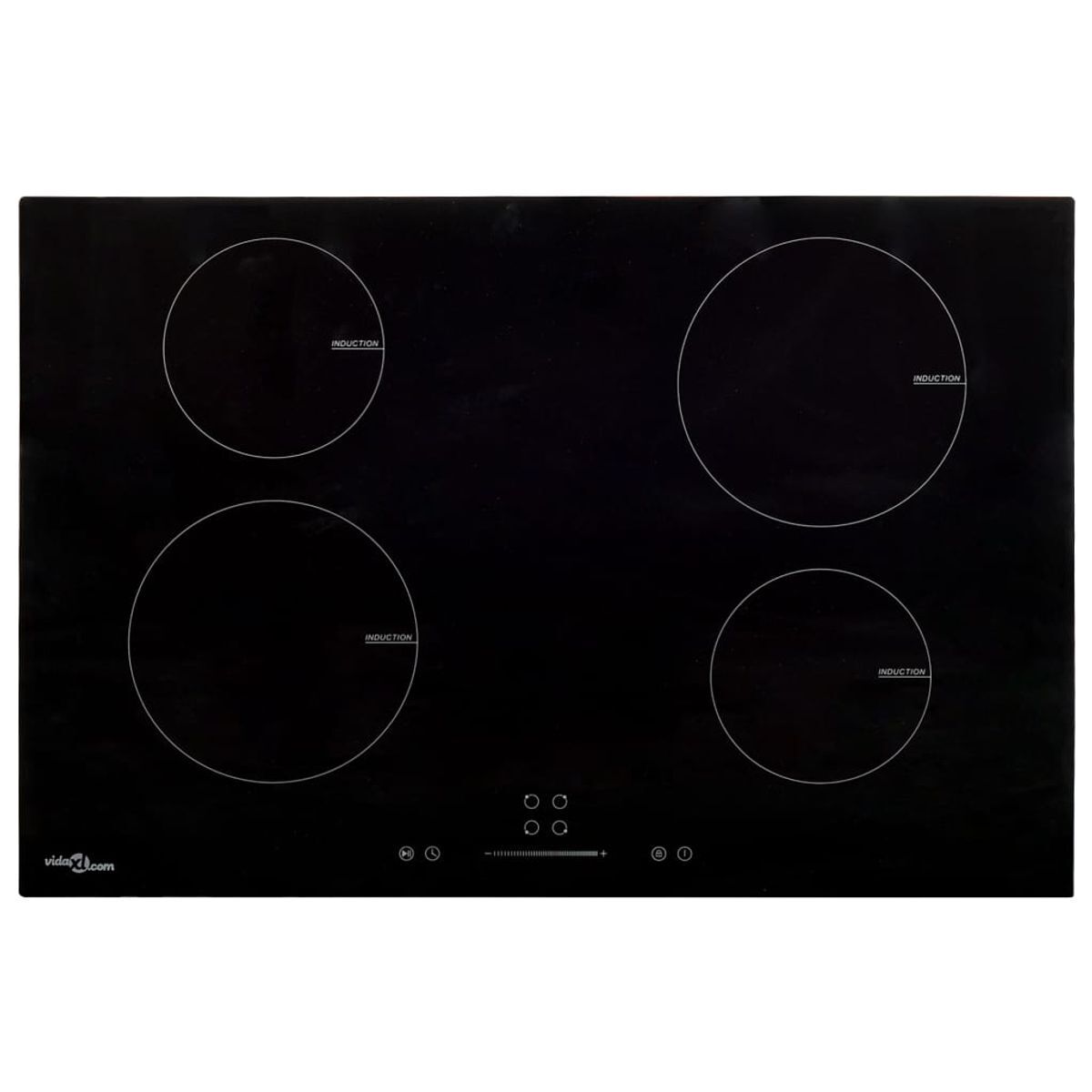 Placa de inducción Vida XL W  zonas control táctil