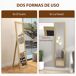 Espejo Cuerpo Entero MDF, Vidrio Templado HOMCOM Espejo Cuerpo Entero MDF, Vidrio Templado HOMCOM Marrón