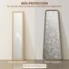 Espejo Cuerpo Entero MDF, Vidrio Templado HOMCOM Espejo Cuerpo Entero MDF, Vidrio Templado HOMCOM Marrón