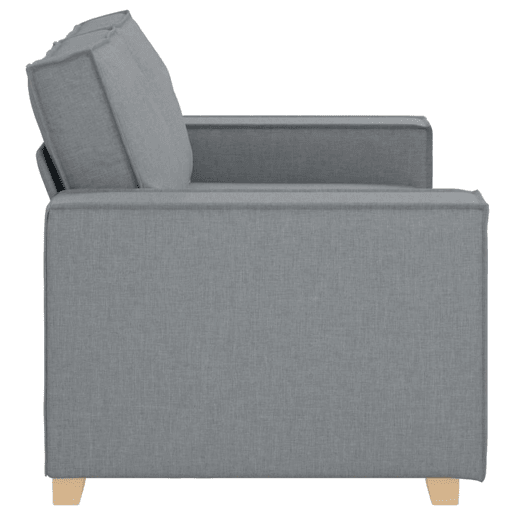 Sofá de 2 lugares - Sofá fixo cinza claro 120 cm tecido