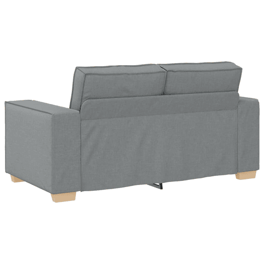 Sofá de 2 lugares - Sofá fixo cinza claro 120 cm tecido