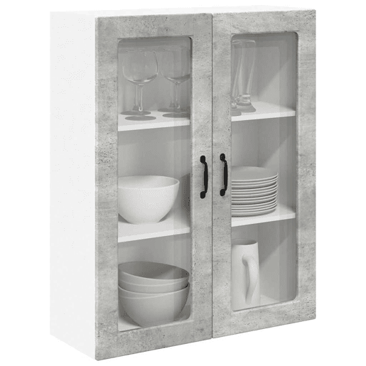 Armário de cozinha suspenso - armario de cocina colgante com porta Cinzento 80 x 31 x 100 cm