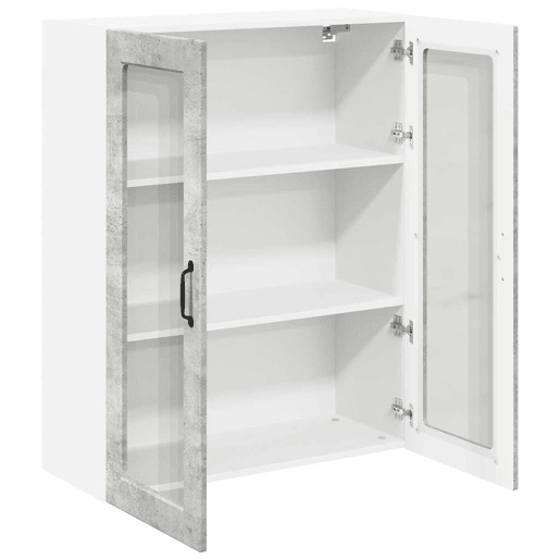 Armário de cozinha suspenso - armario de cocina colgante com porta Cinzento 80 x 31 x 100 cm