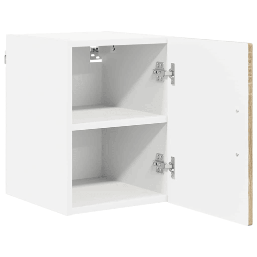 Lote de 2 Armários de cozinha suspendidos - Cozinha modular Colgantes com porta Carvalho Sonoma