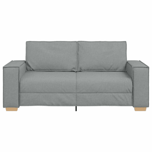Sofá de 2 lugares - Sofá fixo cinza claro 140 cm Tecido