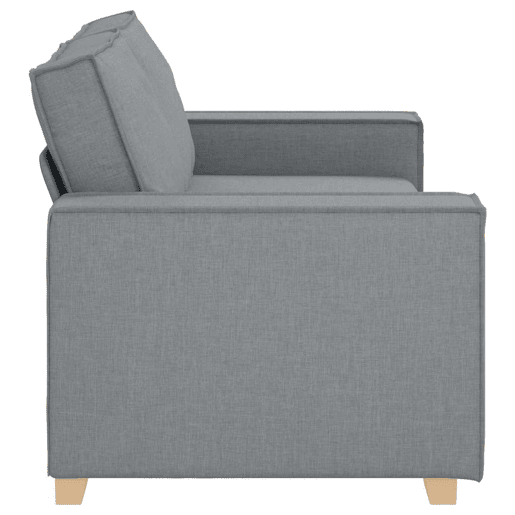 Sofá de 2 lugares - Sofá fixo cinza claro 140 cm Tecido