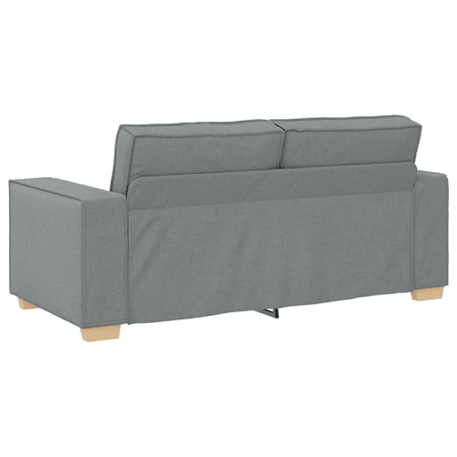 Sofá de 2 lugares - Sofá fixo cinza claro 140 cm Tecido