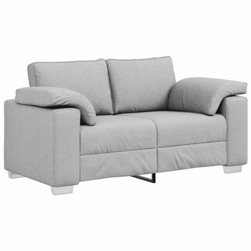 Sofá 3 lugares, Sofá fixo Cinza Nuvem 160 x 77 x 82 cm tecido