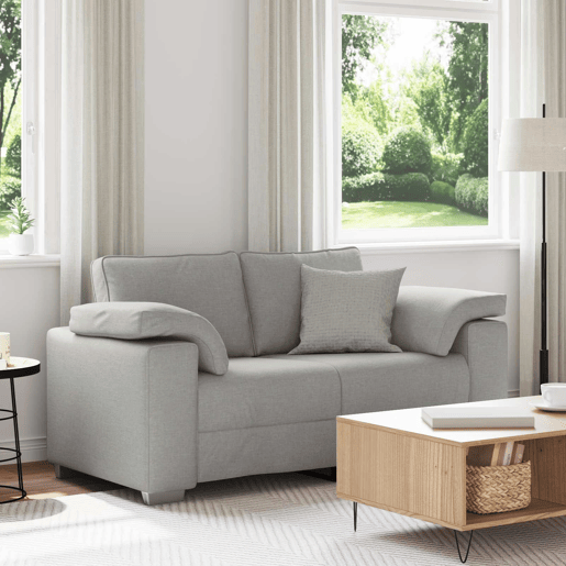 Sofá 3 lugares, Sofá fixo Cinza Nuvem 160 x 77 x 82 cm tecido