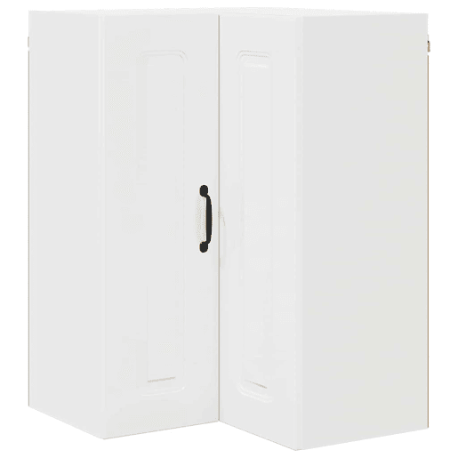 Armário de cozinha suspenso - armario de cocina colgante Branco Brilhante 57 x 57 x 80 cm