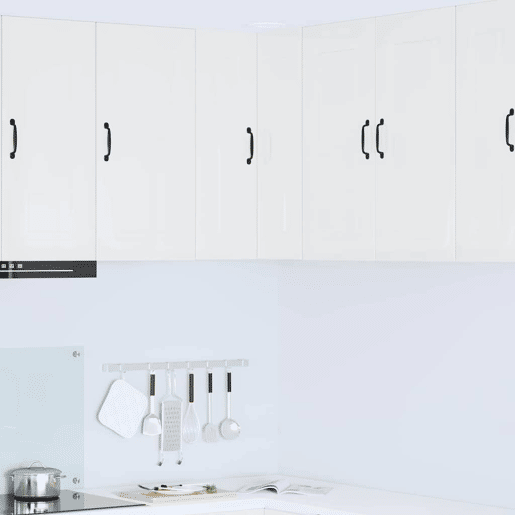Armário de cozinha suspenso - armario de cocina colgante Branco Brilhante 57 x 57 x 80 cm