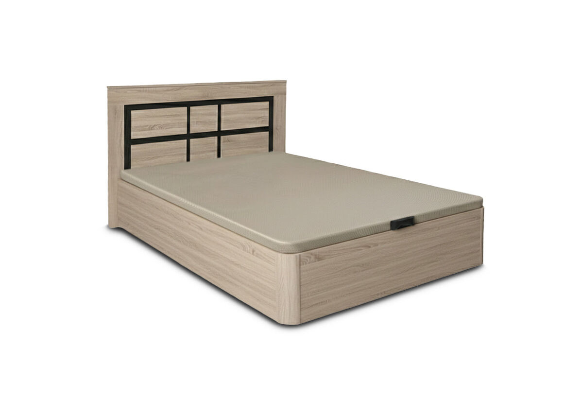 Pack cama canape abatible cambria 135cm + cabecero kiara cambria y grafito