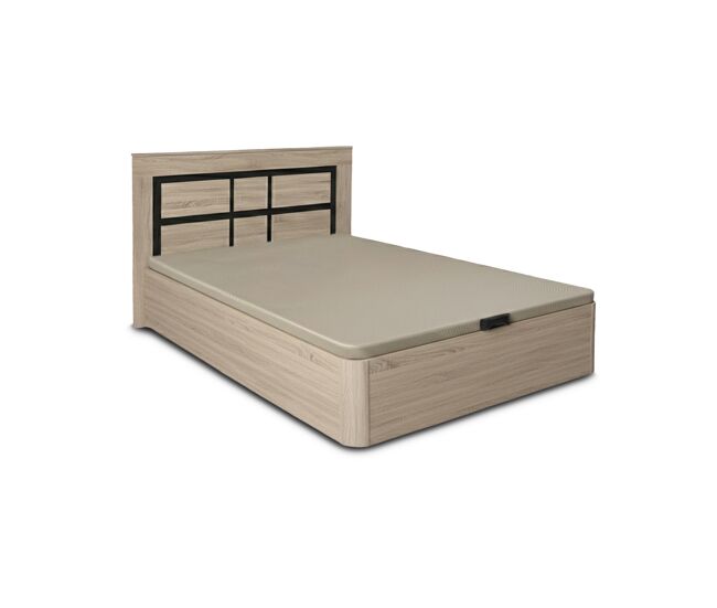 Pack cama canape abatible cambria 135cm + cabecero kiara cambria y grafito