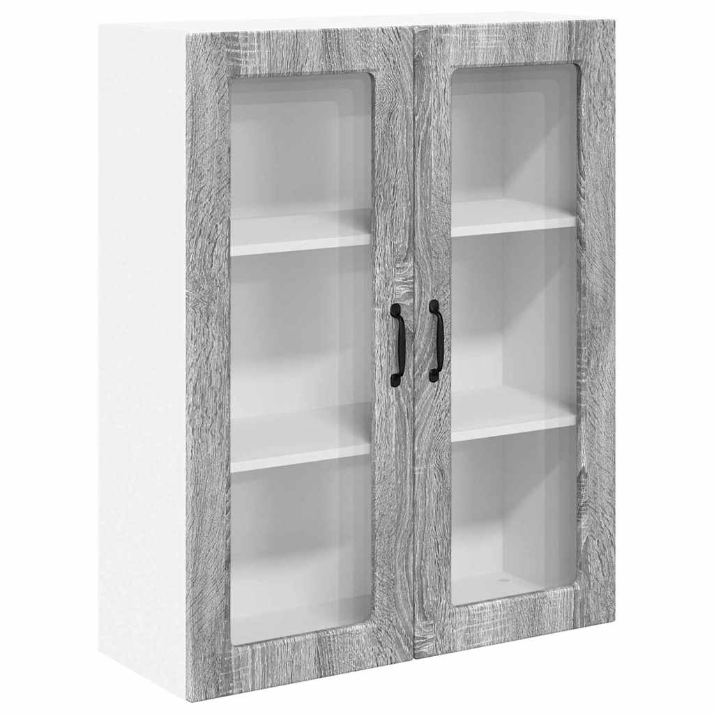 Armario de cocina de pared - Mueble cocina 80 Roble/ Gris