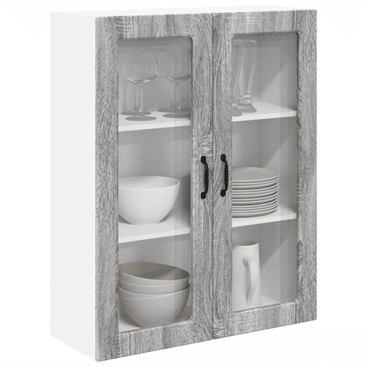 Armário de cozinha suspenso - armario de cocina colgante Cinza Sonoma 80 x 31 x 100 cm