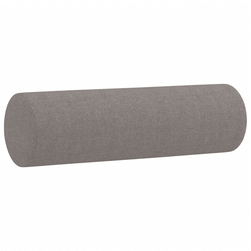 Sofá 3 lug. - Sofá fixo +almofadas decoração 180cm tecido cinza-acastanhado