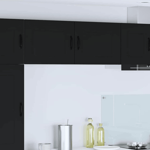 Armário de cozinha suspenso - armario de cocina colgante com porta Preto 50 x 31 x 40 cm