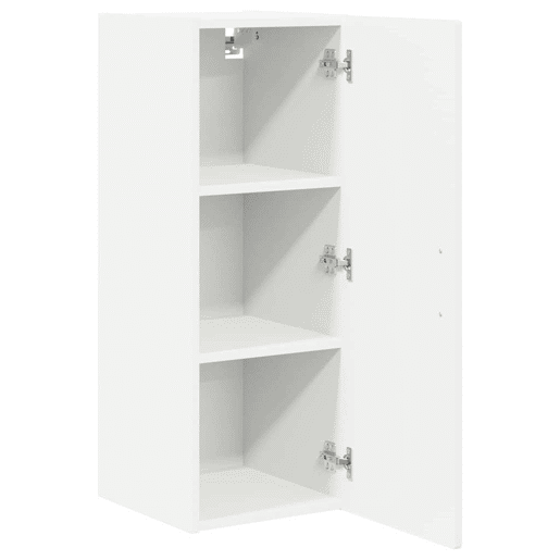 Lote de 2 Armários de cozinha suspendidos - Cozinha modular Colgantes com porta Branco Brilhante