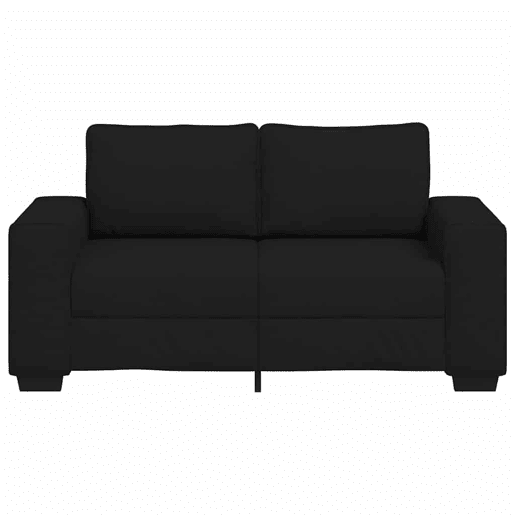 Sofá de 2 lugares - Sofá fixo tecido 120 cm preto