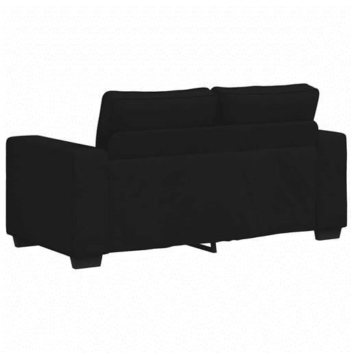 Sofá de 2 lugares - Sofá fixo tecido 120 cm preto