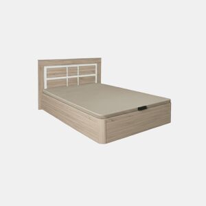Conjunto de cama dobrável com arrumação Cambria de 150 cm + cabeceira Kiara Cambria e branca