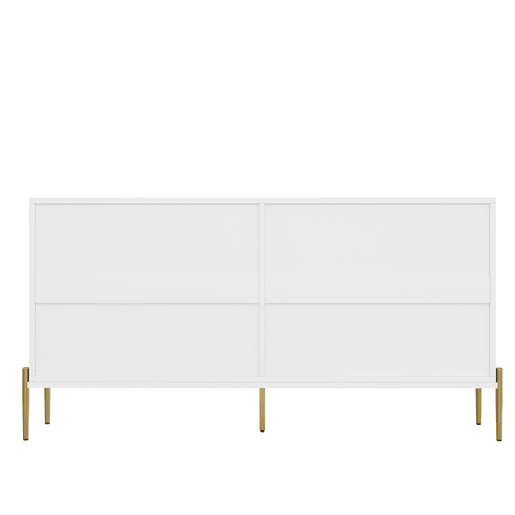 Aparador moderno 162x40x80 cm - Com arrumação, para sala de estarsala de jantarentrada - Branco Aparador moderno 162x40x80 cm - Com arrumação, para sala de estarsala de jantarentrada - Branco