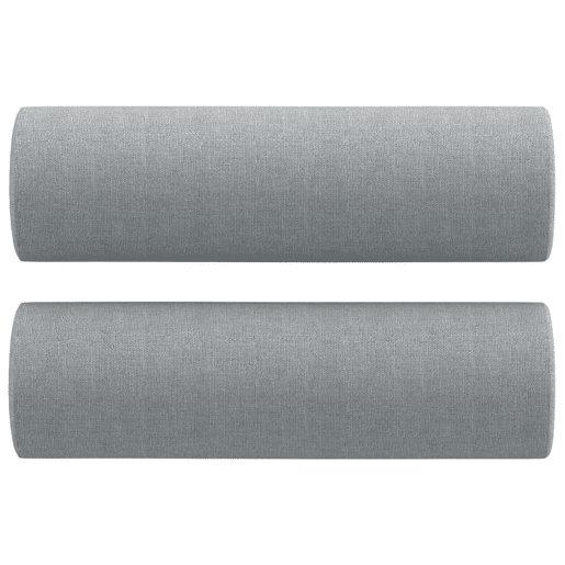 Sofá 2 lugares, Sofá fixo + almofadas decorativas 140cm tecido cinza-claro Sofá 2 lugares, Sofá fixo + almofadas decorativas 140cm tecido cinza-claro